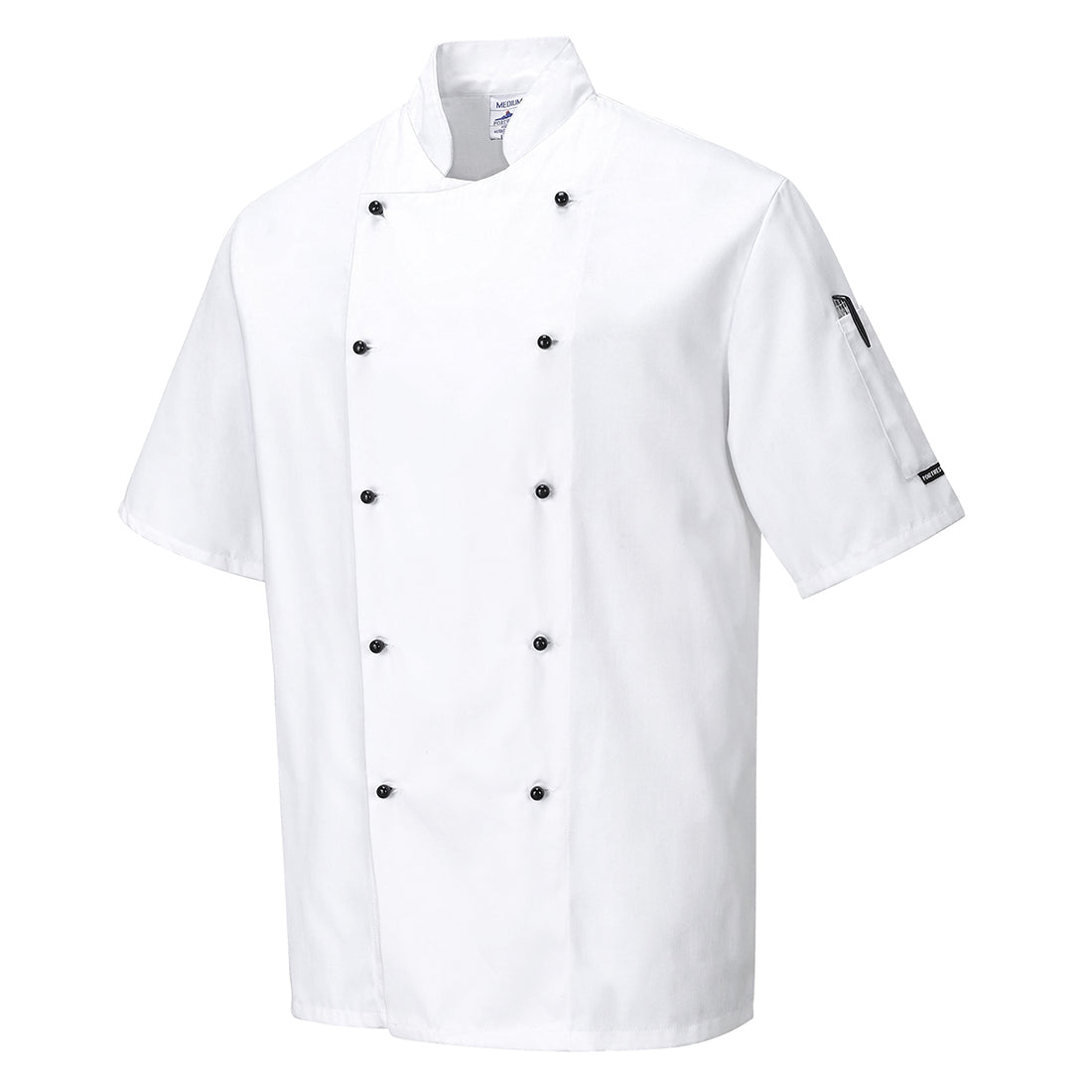Chaqueta De Cocina Kent De Manga Corta / Xs / Blanco_0