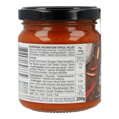 Pasta de caril vermelho picante Desiam, frasco de vidro de 200g