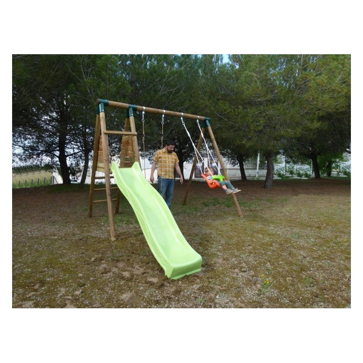 Parque Infantil Masgames Mauna Loa L (madera Redonda) 2 Asientos Planos + 1 Asiento Extra Bebe._3