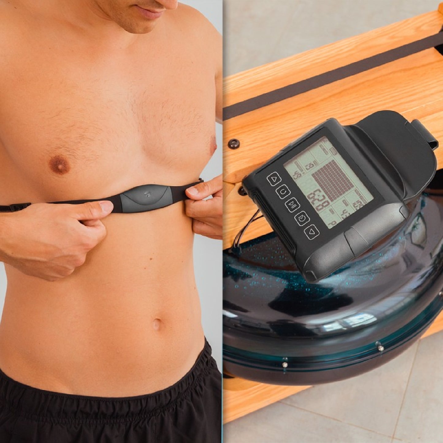 Cecotec Remos De Agua Drumfit Rower 20000 Neptuno Wood Cecotec_4