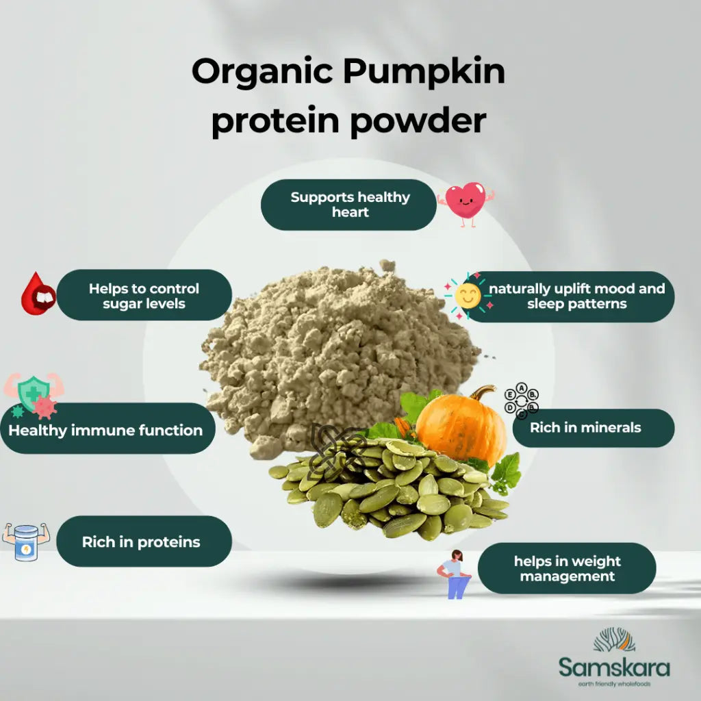 Proteína De Calabaza Bio - 500g | Proteína Vegetal Ecológica Vegana Para Batidos Y Repostería, Sin Azúcares Añadidos_3