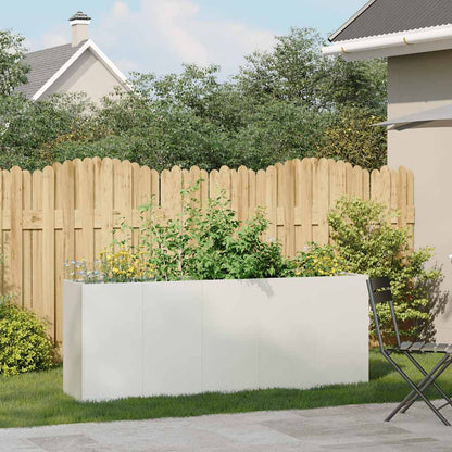 Jardinera De Acero Laminado En Frío Blanco 200x40x80 Cm_2