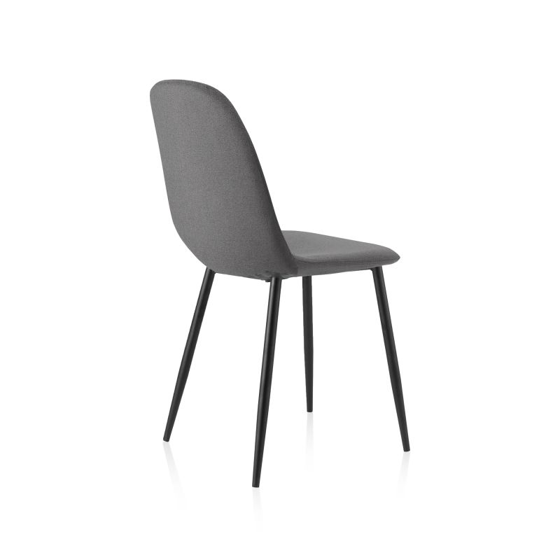 Pack 4 Sillas De Comedor Hall Tapizado, Gris, 54,5 X 84 X 44,5_5
