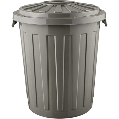 Cubo De Basura Eco / Papelera Polivalente Con Tapa Cerrable, Grande, Plástico Resistente (pp), 23 L, Mats, Gris_0