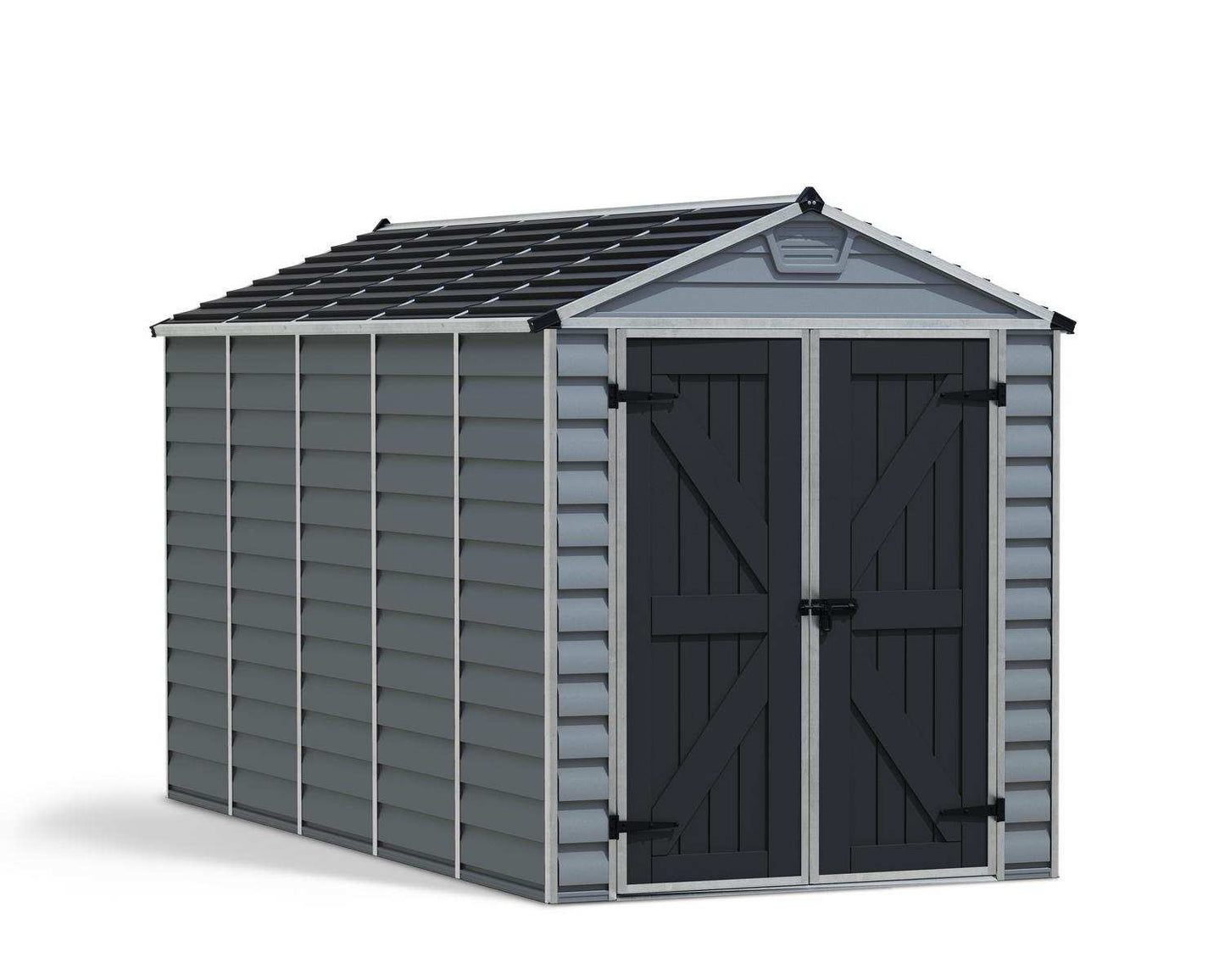 Telheiro de jardim Skylight Deco em cinzento da Palram 185x379 cm