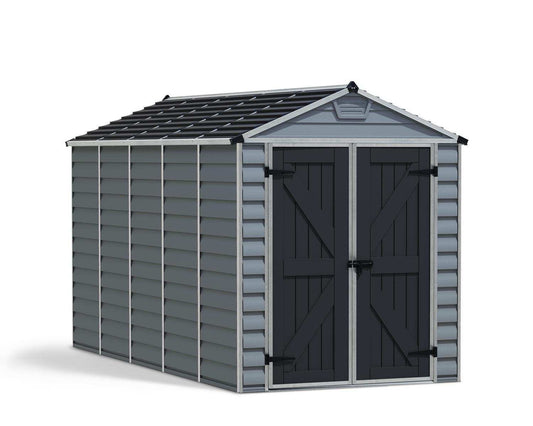 Telheiro de jardim Skylight Deco em cinzento da Palram 185x379 cm