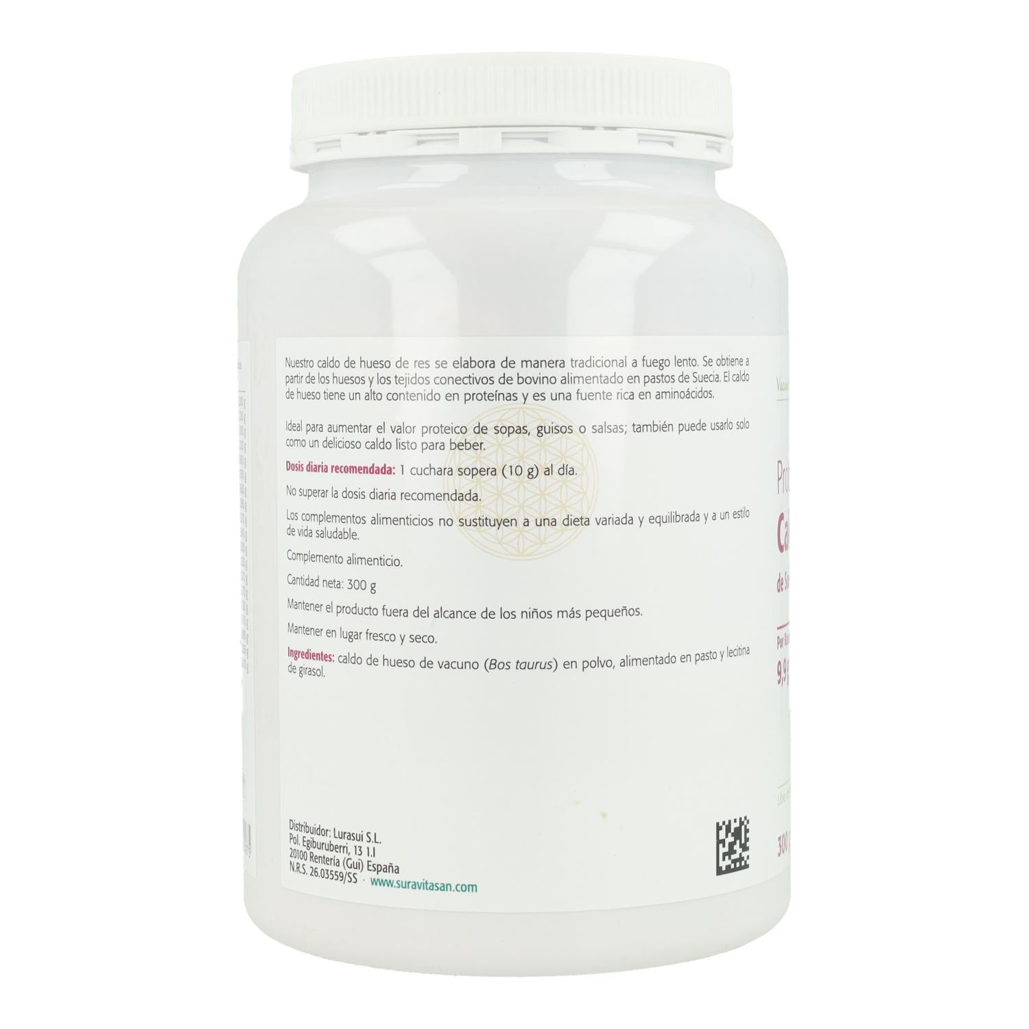 Embalagem de 5 x Proteína de Caldo de Osso 300 g Sura Vitasan