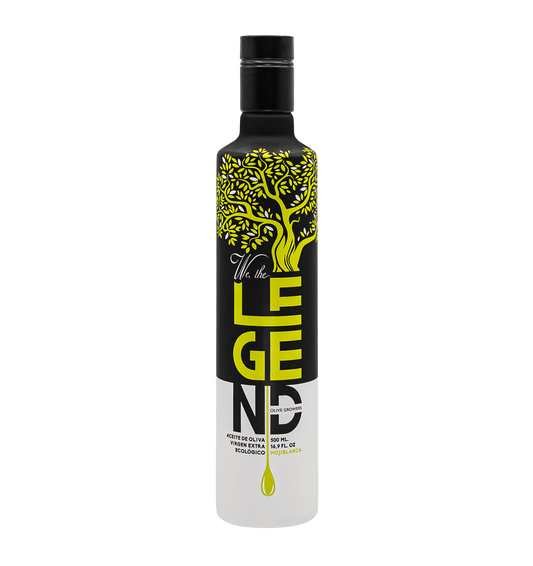 Aceite de oliva virgen extra ecológico cosecha temprana Hojiblanca We The Legend Bot 500ml._0