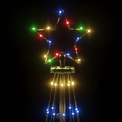 Vidaxl Árbol De Navidad Cónico 310 Led De Colores 100x300 Cm_4