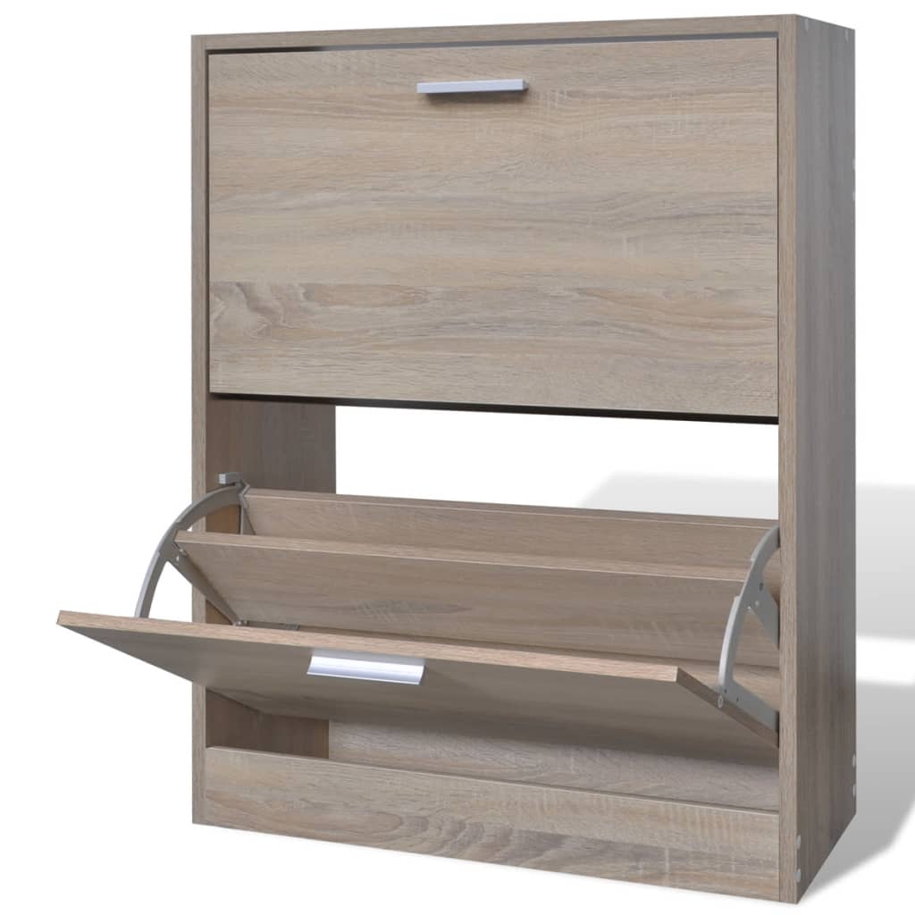Mueble Zapaterocolor Roble Con 2 Compartimentos / Vetonek_3