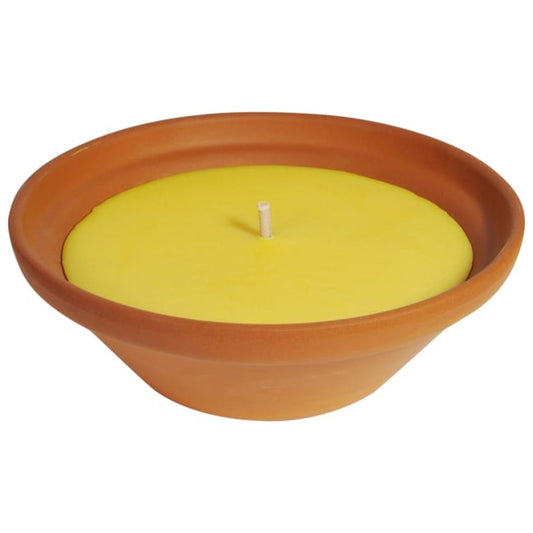 Vela anti-mosquitos de citronela em terracota Ø22 cm Roura