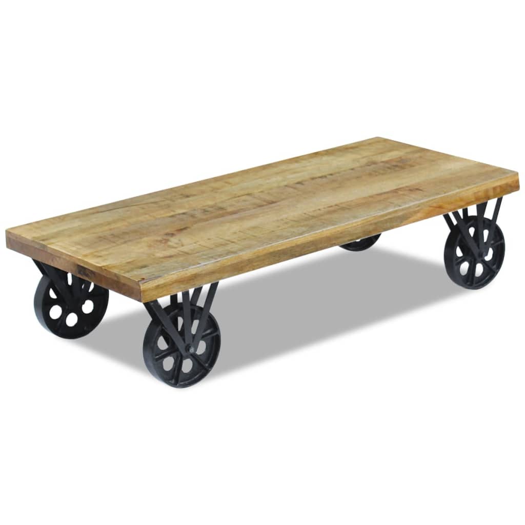 Mesa De Centro Madera De Mango 120x60x30 Cm_1
