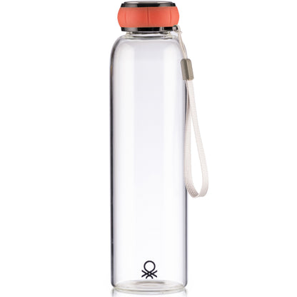 Set De 3 Unidades De Botella De Agua 550ml Borosilicato Tapa Roja Casa Benetton_3