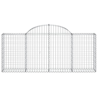 Cestas De Gaviones 12 Uds Forma De Arco Hierro 200x30x80/100 Cm_3