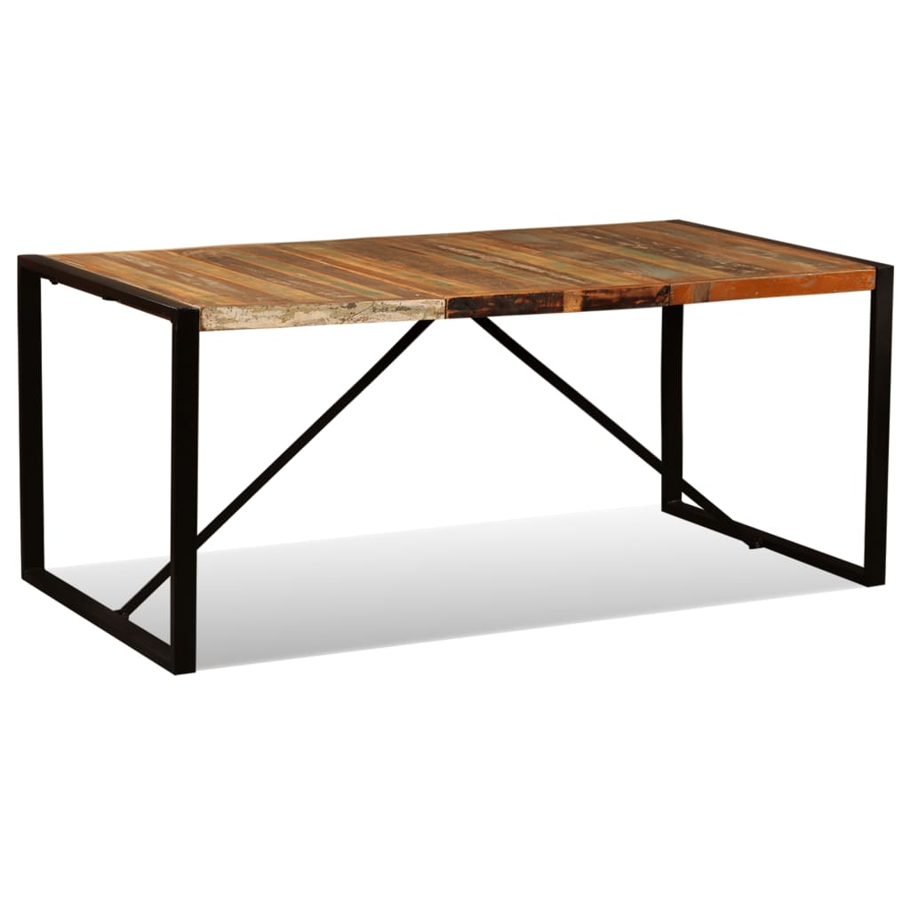 Mesa De Comedor De Madera Maciza Reciclada 180 Cm_3