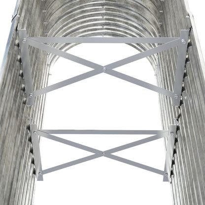 Jardinera Arriate Acero Galvanizado Plata 114x40x68 Cm_4