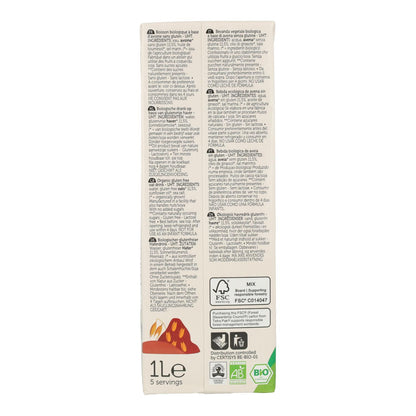 Bebida de aveia sem glúten ECO Lima 1 L