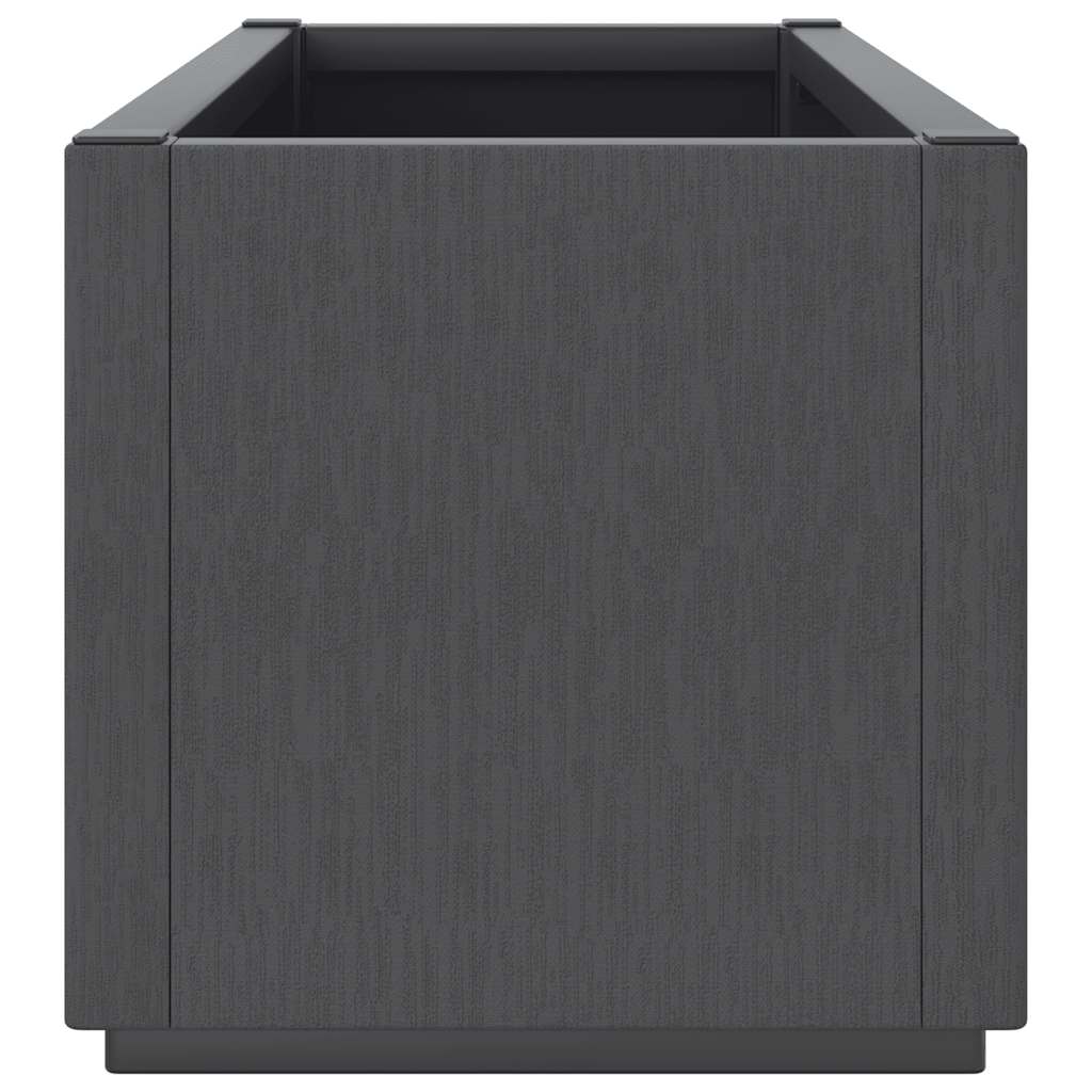 Caja De Flores De Jardín Gris Oscuro_5