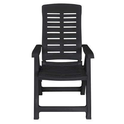Vidaxl Conjunto De Comedor De Jardín 11 Piezas Plástico Gris Antracita_5