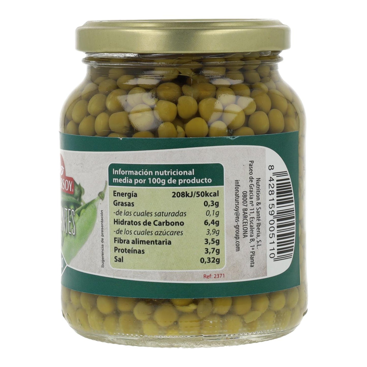 Ervilhas ECO, 350 g. Natursoy