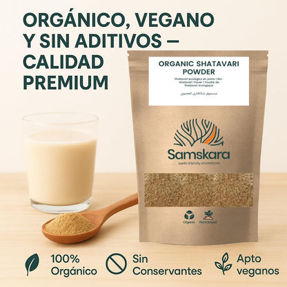 Shatavari En Polvo Bio - 150g | Superalimento Ecológico Vegano Para Batidos, Smoothies Y Zumos, Sin Azúcares Añadidos_2