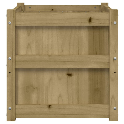 Jardinera Madera Maciza De Pino Impregnada 50x50x50 Cm_5