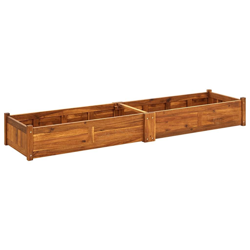 Arriate De Madera De Acacia 200x50x25 Cm_0