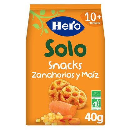 Pack de 7 Snacks de Cenoura e Milho Biológicos 40g - Hero Solo
