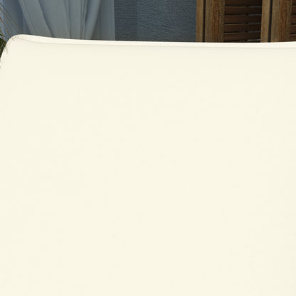 Outsunny Pack 2 Cojines Para Tumbonas Plegables 193x58x6 Cm Crema_4