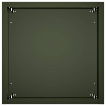 Macetero De Jardín 2 Uds. Verde Oliva 20 X 20 X 75 Cm_4