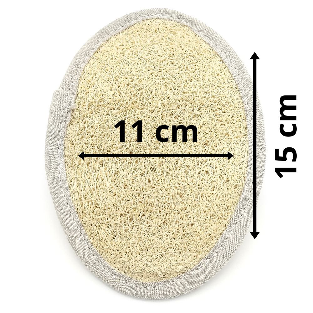 Esponja Natural Vegetal De Lufa Ovalada - Limpieza Y Exfoliación - Activa La Circulación - Cultivada Y Hecha En Galicia_4