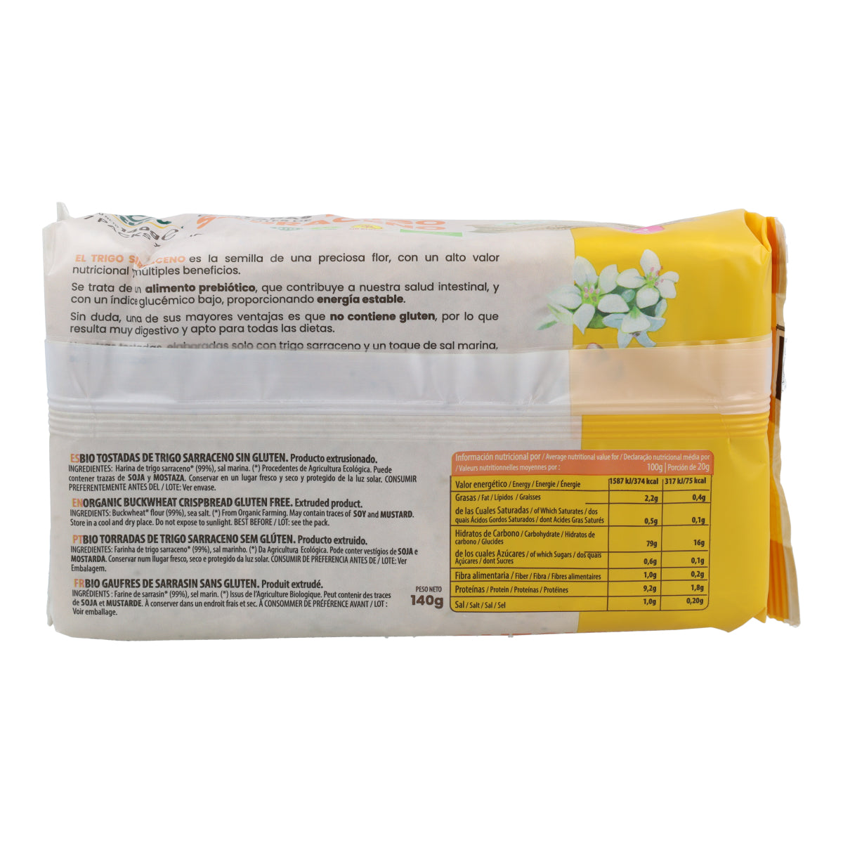 Tosta de trigo sarraceno biológico Sol Natural 140g