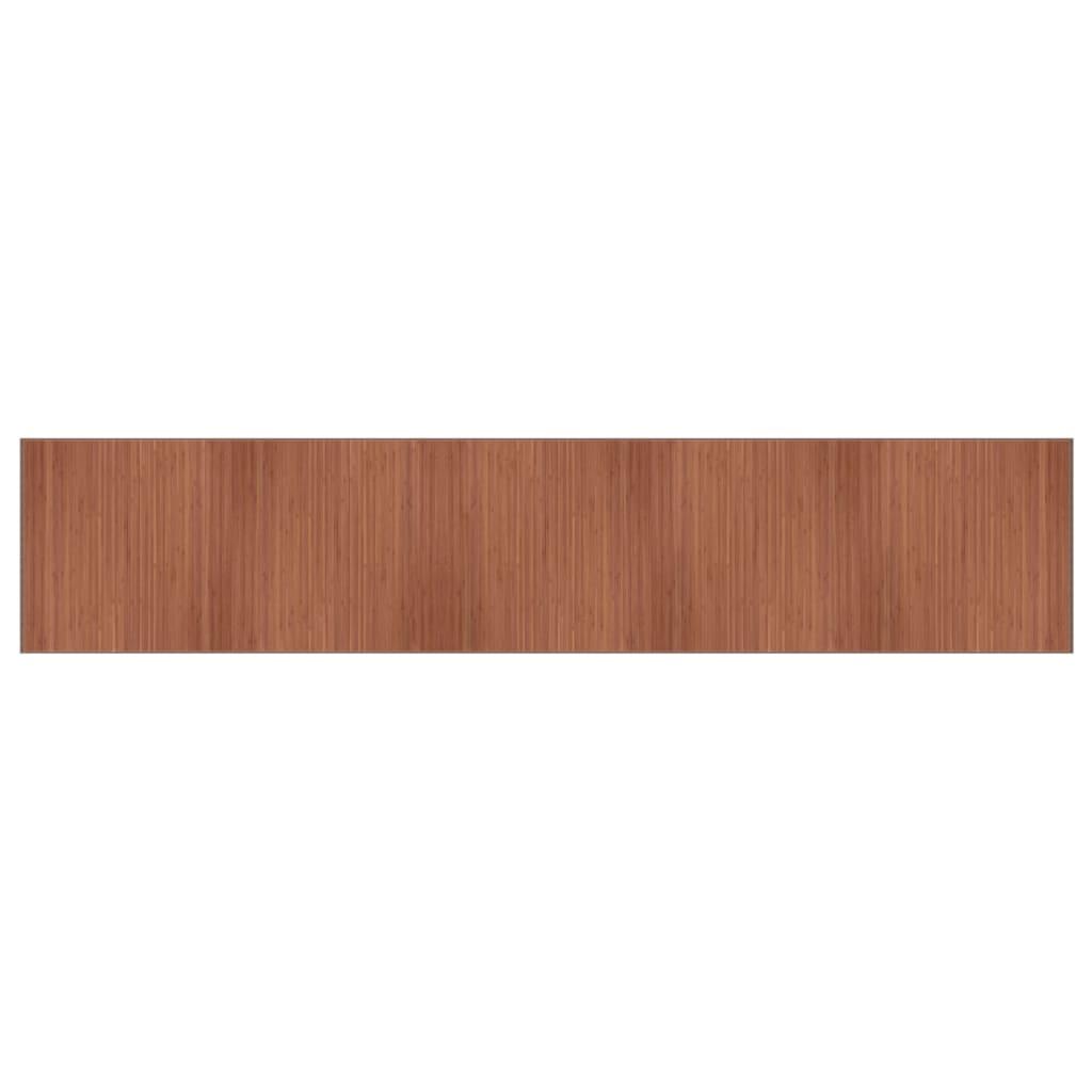 Alfombra Rectangular Bambú Marrón 100x1000 Cm / Vetonek_3