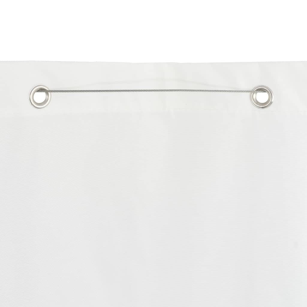 Vidaxl Toldo Pantalla Para Balcón Tela Oxford Blanco 120x240 Cm_3