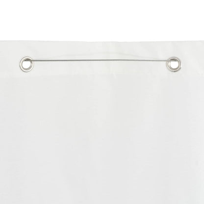 Vidaxl Toldo Pantalla Para Balcón Tela Oxford Blanco 120x240 Cm_3