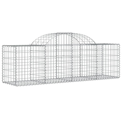 Cestas De Gaviones 13 Uds Forma De Arco Hierro 200x50x60/80 Cm_2