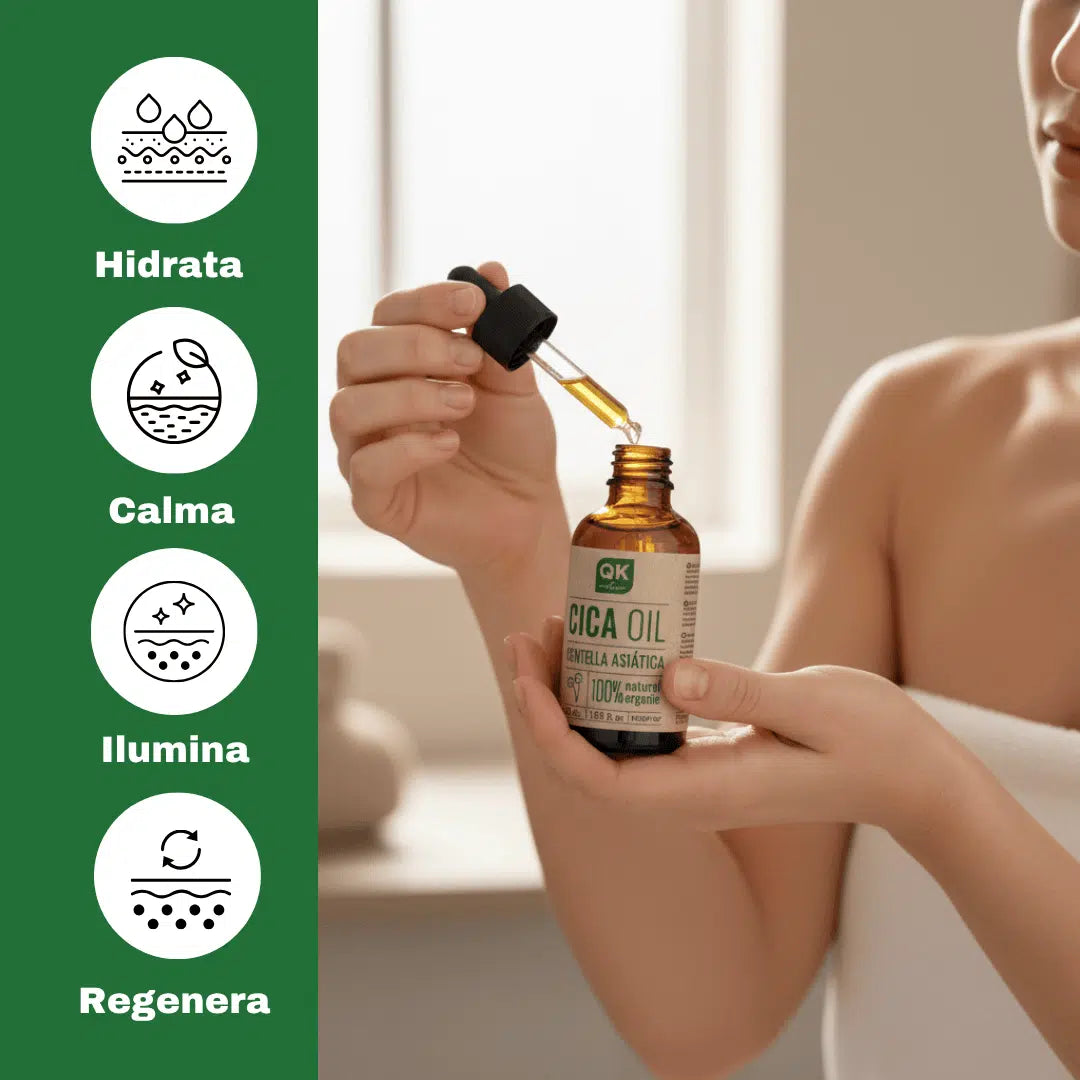 QKnatur - Aceite De Centella Asiática - Reparador Natural Para La Piel. Elasticidad Y Luminosidad Rostro Y Cuerpo | 50ml_2