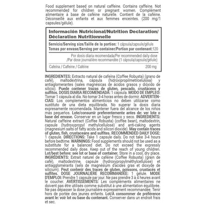 100% Cafeína Natural (coffit® Nature) 200mg - 120 Cápsulas Vegetales - Cafeína Natural - Masmusculo_4