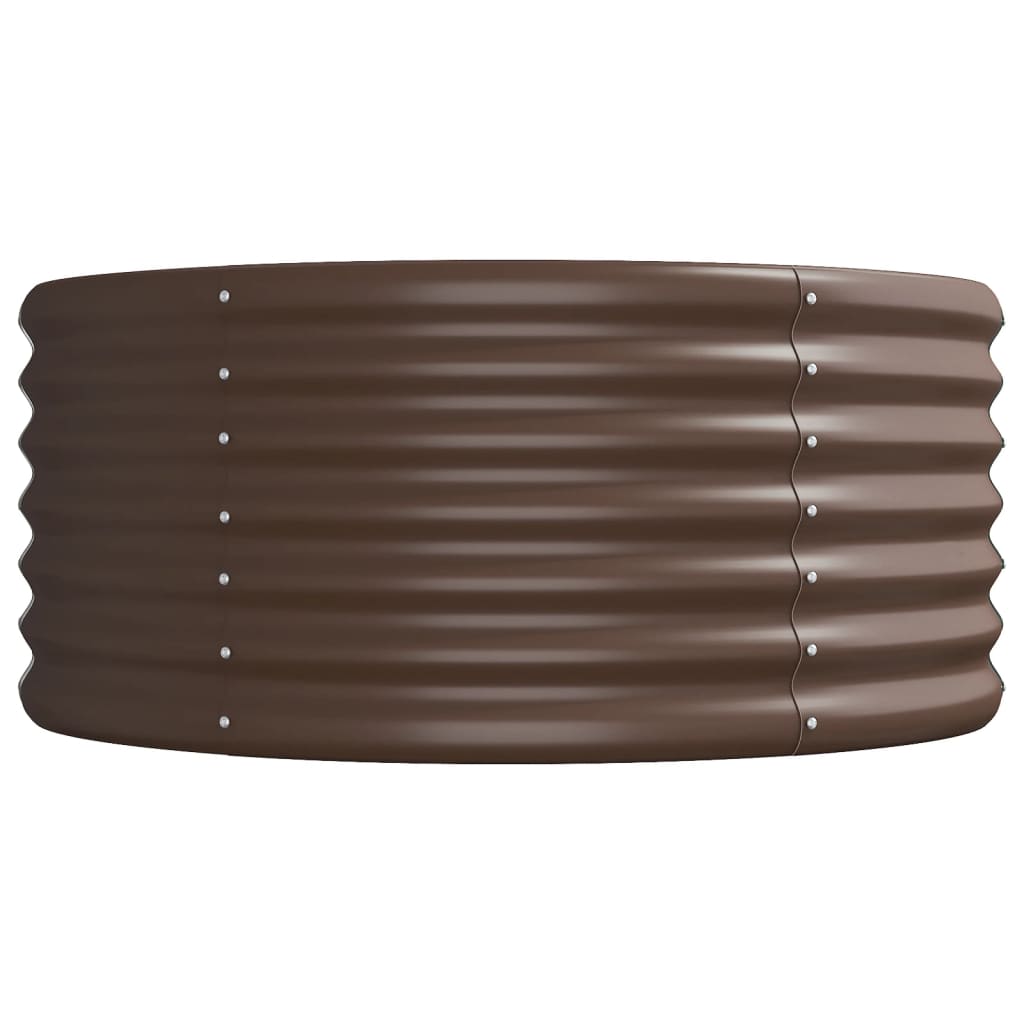Jardinera Arriate Acero Galvanizado Marrón 512x80x36 Cm_3