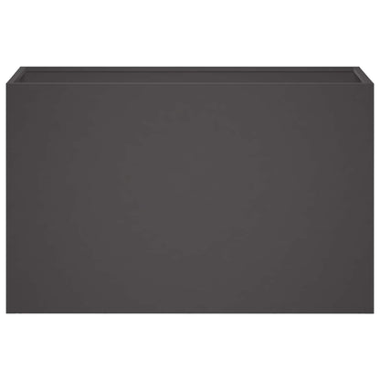 Macetero De Jardín 2 Uds. Negro 80 X 30 X 50 Cm_3