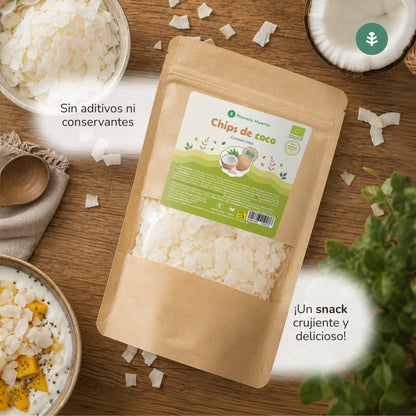 Lascas de coco sem açúcar ECO Planeta Huerto 150 g