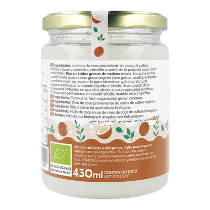 Planeta Huerto ECO Óleo de Coco 430 ml