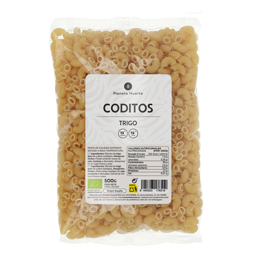 Massa Cotovelo de Trigo Biológico 500g Planeta Huerto