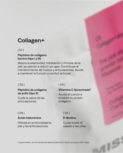 Colágeno multicomplejo con péptidos bovinos y aviares, vitamina C liposomal, ácido hialurónico y biotina 30 dosis_3