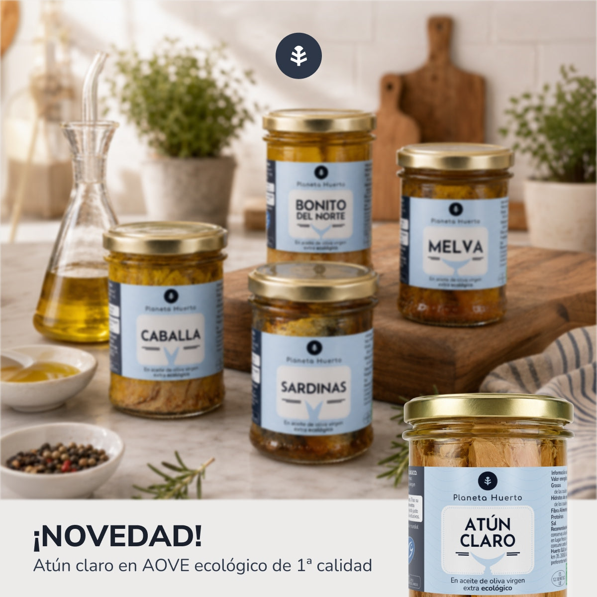 Pack de 3 Cavalas em Azeite ECO Planeta Huerto 190 gr