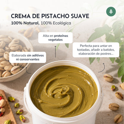 Crema de Pistacho suave 100% ECO Planeta Huerto 1 kg