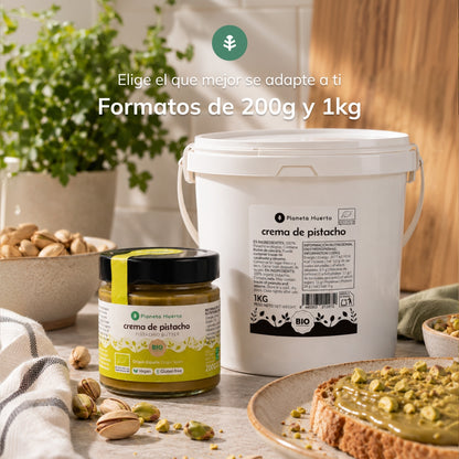 Crema de Pistacho suave 100% ECO Planeta Huerto 1 kg