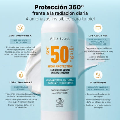 Creme Protetor Solar Alma Secret FPS 50 200 ml