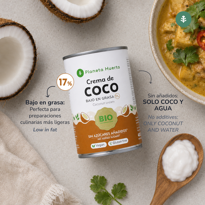 Creme de coco para cozinhar ECO Planeta Huerto 400 ml