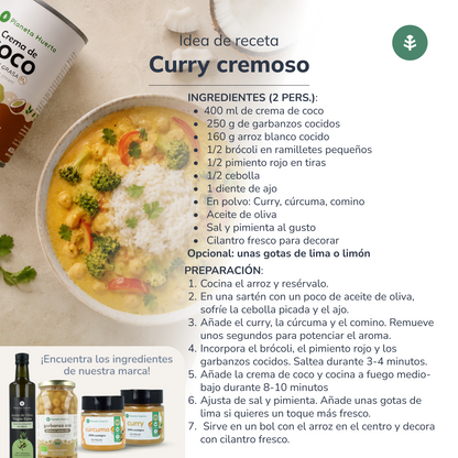 Creme de coco para cozinhar ECO Planeta Huerto 400 ml